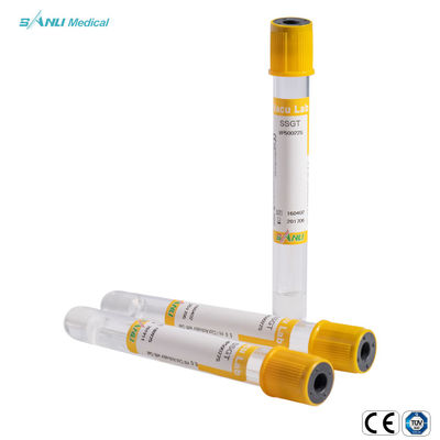 Metropolitana di vetro additiva 16*100mm della raccolta del sangue di vuoto del grumo eliminabile SSGT del gel