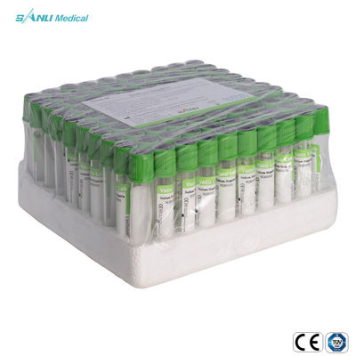 Tubi eliminabili PSGT 13*100mm della raccolta del sangue di vuoto del gel dell'eparina litio/del sodio