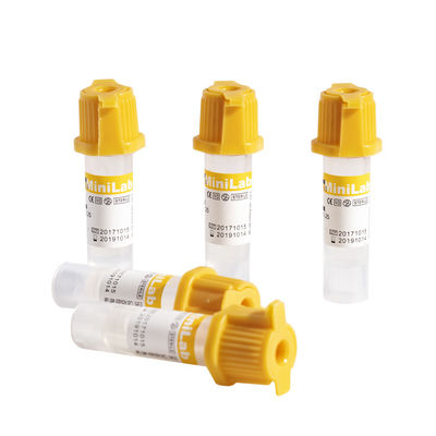 Metropolitana medica 8x45mm della raccolta del sangue di K2EDTA micro 0,25 0.5ml