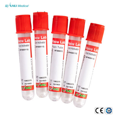 Tubi normali rossi del sangue dei tubi eliminabili della raccolta