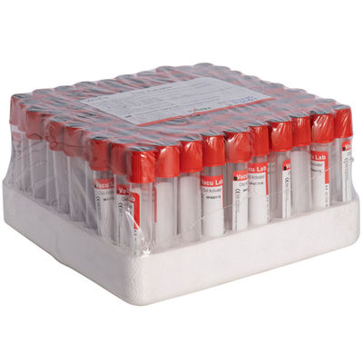 Tubi monouso per raccolta sottovuoto Red Top Tubo per attivatore di coaguli in PET CE