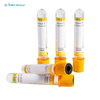 ISO monouso per tubi per la raccolta del sangue con attivatore di coaguli in PET approvato con gel