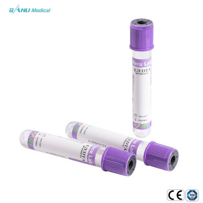 Metropolitana di vetro degli ED della cima della lavanda dei tubi 5ml della raccolta del sangue ISO9001