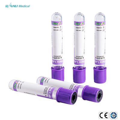 metropolitana sterile dell'intero sangue degli ED 6ml di 100pcs Tray Lavender Top Blood Tube