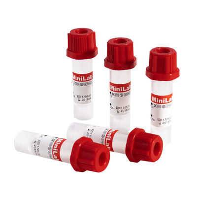 Vassoio capillare superiore giallo dei tubi 0.2ml 0.25ml 0.5ml 100pcs della raccolta del sangue