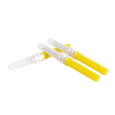 colore di giallo degli aghi 0.9x19mm della raccolta del sangue 20G per monouso