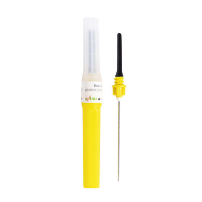 colore di giallo degli aghi 0.9x19mm della raccolta del sangue 20G per monouso