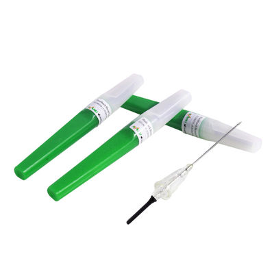 11/4» verdi di vuoto di ritorno di fiamma degli aghi della raccolta del sangue colorano 21G 0.8x31mm