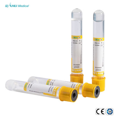 I tubi eliminabili della raccolta del sangue di vuoto dell'ANIMALE DOMESTICO si coagulano attivatore con il gel 16x100mm