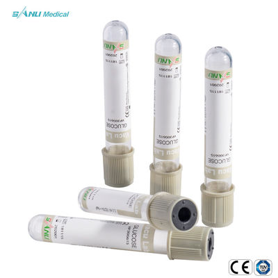 ANIMALE DOMESTICO Grey Top del glucosio 3ml dei tubi della raccolta del sangue di vuoto del fluoruro di sodio