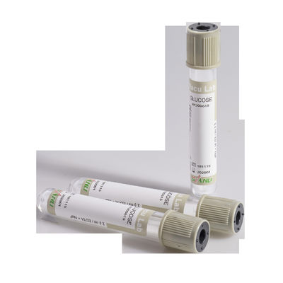 ANIMALE DOMESTICO Grey Top del glucosio 3ml dei tubi della raccolta del sangue di vuoto del fluoruro di sodio