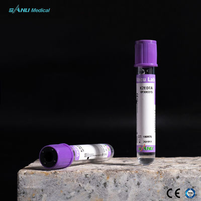 Cima di plastica della lavanda dei tubi della raccolta del sangue degli ED K2 per determinazione di ematologia del sangue