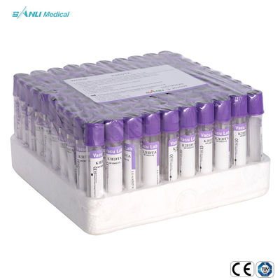 Cima di plastica della lavanda dei tubi della raccolta del sangue degli ED K2 per determinazione di ematologia del sangue