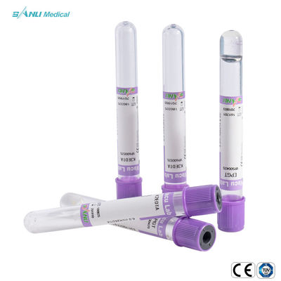 additivo di plastica 13x75mm degli ED K3 dei tubi della raccolta del sangue 5ml