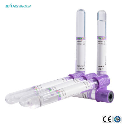 additivo di plastica 13x75mm degli ED K3 dei tubi della raccolta del sangue 5ml