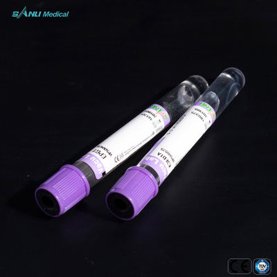 cima di vetro della lavanda degli ED K3 dei tubi della raccolta del sangue di 13x100mm
