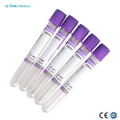 Cima di vetro della lavanda 6ml dei tubi 16x100mm della raccolta del sangue degli ED K3
