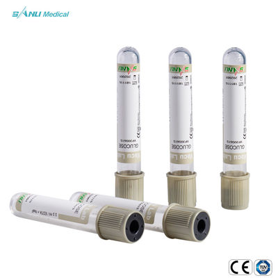 Additivo degli ED del fluoruro di sodio di Grey Top Blood Glucose Tube 13x75mm