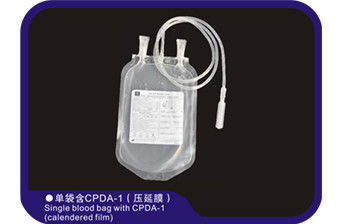 Non tossina tubolare medica del film delle borse 150ml del sangue del Pyrogen libera