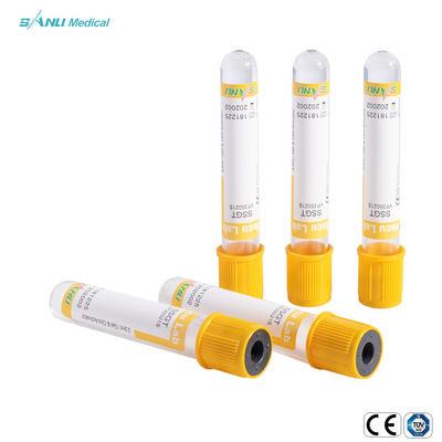 Metropolitana di vetro additiva 5-9ml IVD 16x100mm della raccolta del sangue di vuoto del grumo SSGT del gel