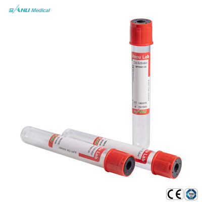Ce rosso sterile della metropolitana dell'analisi del sangue di vuoto di 13x100mm IVD approvato con l'attivatore del grumo