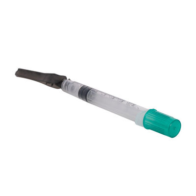 Siringa medica 3ml eliminabile 22G della raccolta del sangue arterioso di sicurezza sterile