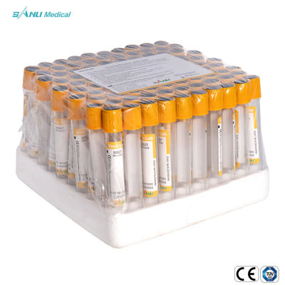 Metropolitana di vetro additiva 5-9ml eliminabile della raccolta del sangue di vuoto del grumo SSGT del gel